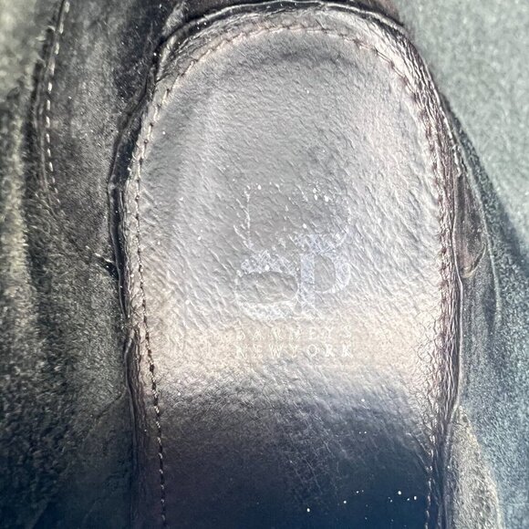 Barneys New York Men Size 9.5M Black Leather White Sole Chukka Ankle Shoes - Picture 13 of 15